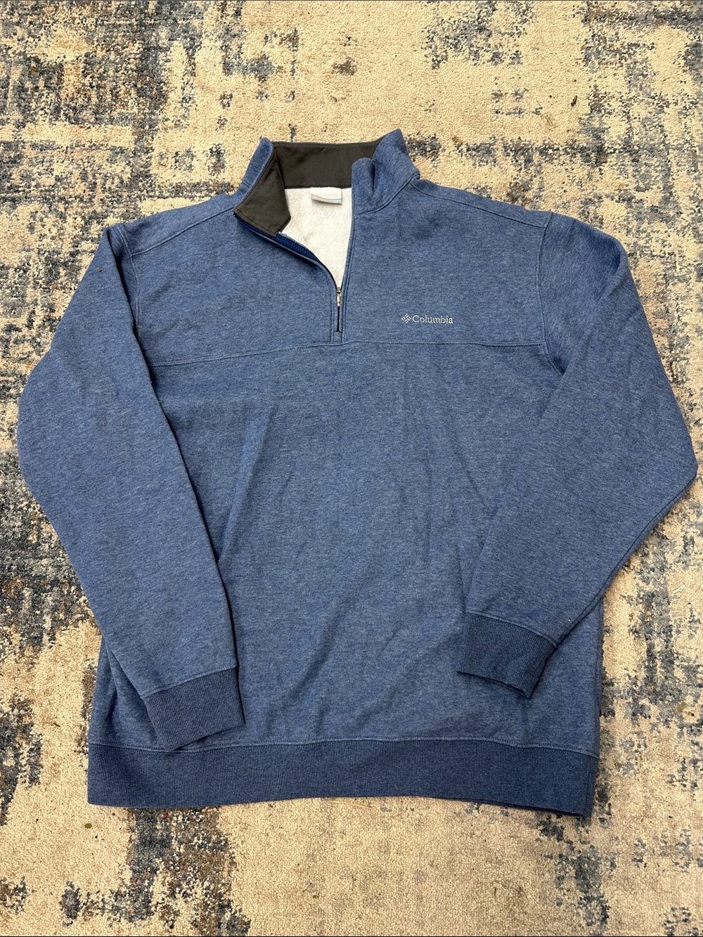 Columbia Men’s Heather Navy Quarter-Zip Pullover